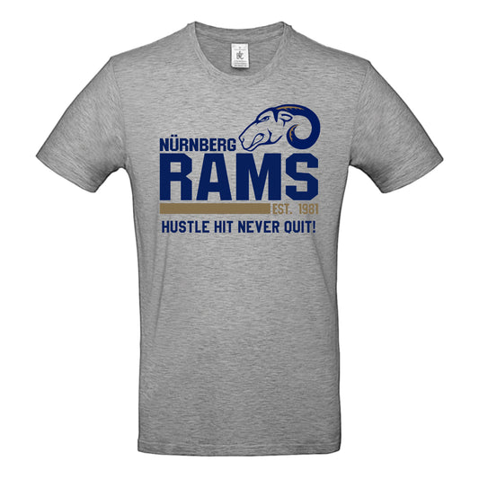 Rams Hustle Hit Never Quit T-Shirt