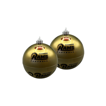 Goldene Rams Weinachtskugeln