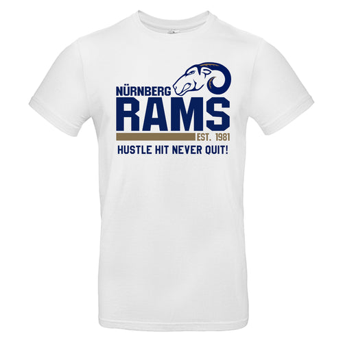 Rams Hustle Hit Never Quit T-Shirt