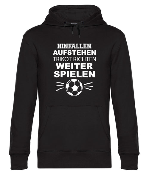 Hinfallen aufstehen Trikot richten weiter spielen