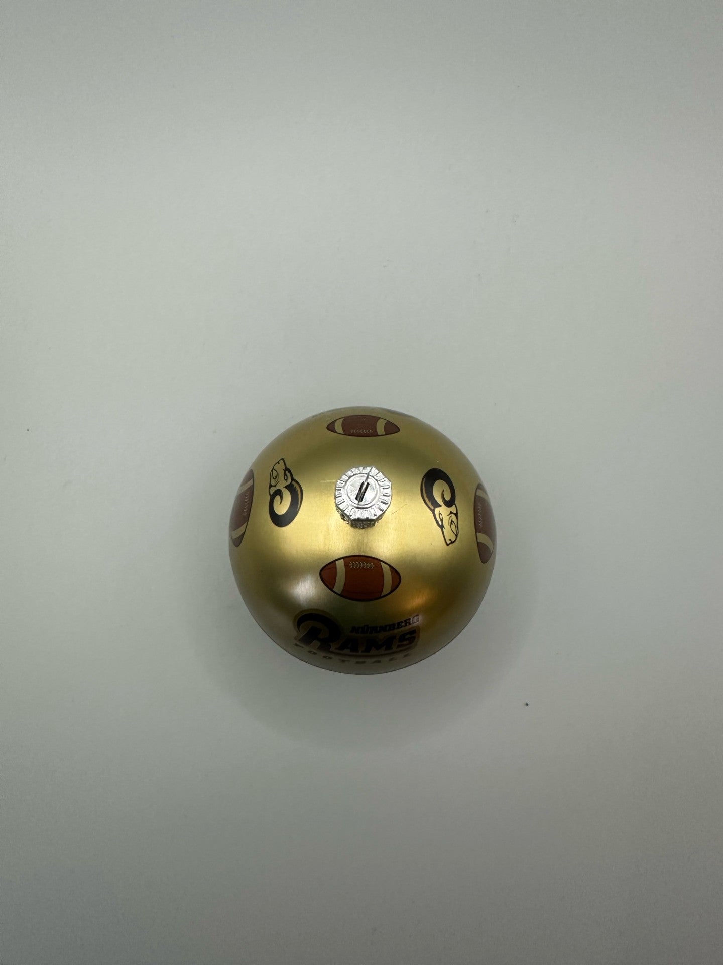 Goldene Rams Weinachtskugeln