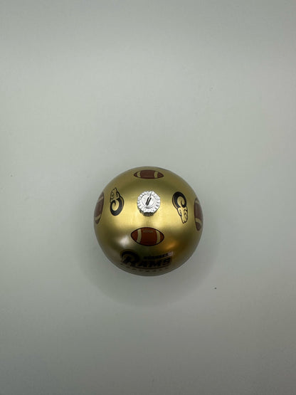 Goldene Rams Weinachtskugeln