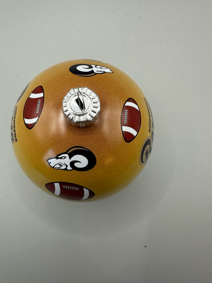 Beige-Goldene Rams Weinachtskugeln